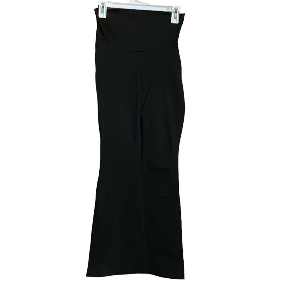 •MOTHERHOOD MATERNITY•BLACK BOOT CUT WIDE LEG MATERNITY PANTS SIZE SMALL
